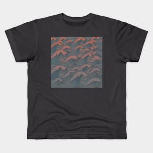 Sunset waves Kids T-Shirt